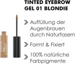 ⁦Sante Naturkosmetik Tinted Eyebrow Gel 01 Blondie, Liquid Eyebrow Mascara for Light Eyebrow Colour, Shapes Brows & Fills Gaps Vegan, 3.5 ml⁩ - الصورة ⁦4⁩