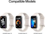 ⁦Silicone Strap for Huawei Band 10/9/8 Smartwatch, Adjustable Waterproof Sports Replacement Wristbands for Huawei Band 10/9/8⁩ - الصورة ⁦5⁩