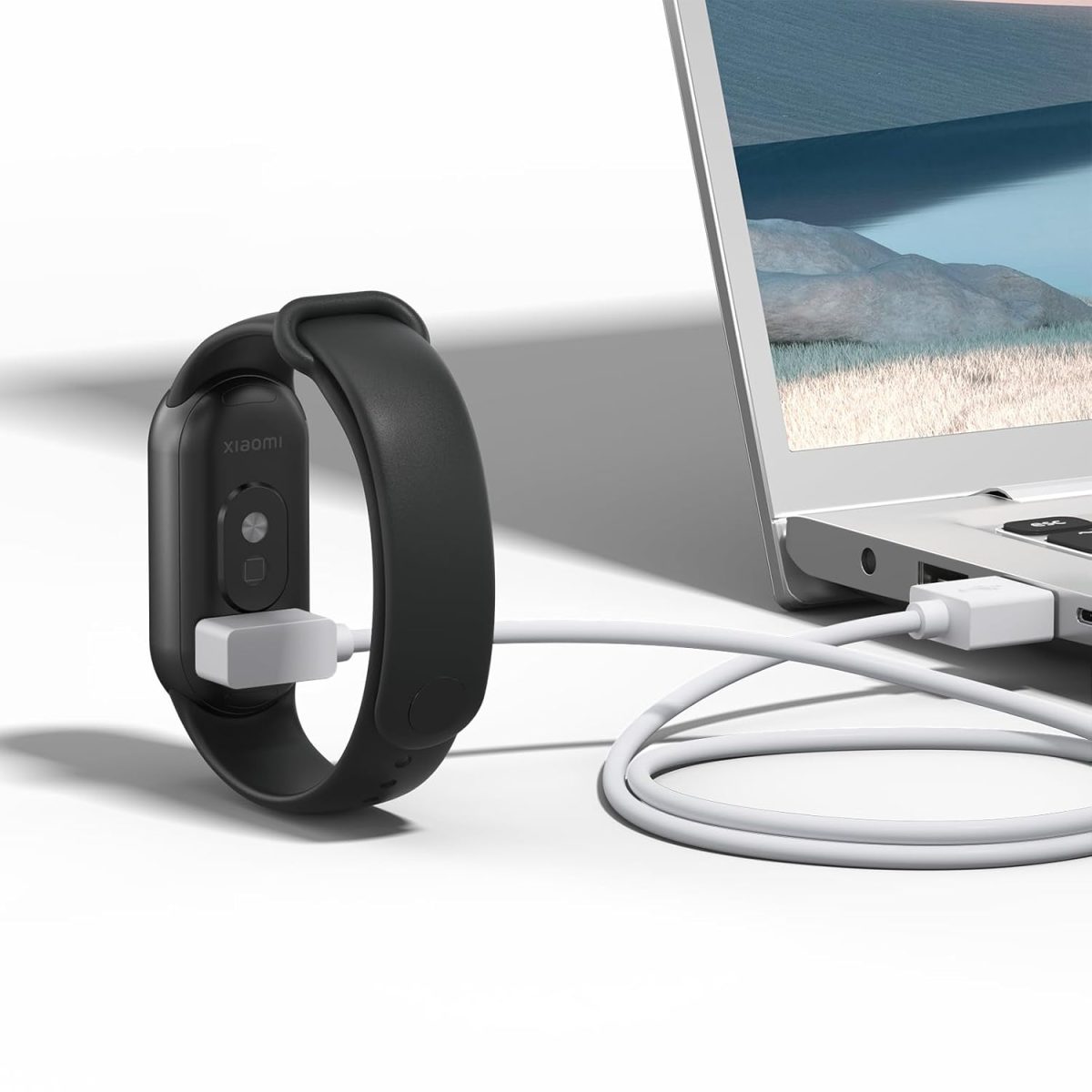 ⁦Charger for Xiaomi Redmi Watch 5 Active/ 5/5 Lite, Magnetic Charger with USB/Type C for Redmi Watch 5 Active Charging Cable (1 m / 3.3 ft) (USB White)⁩ - الصورة ⁦6⁩