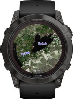 ⁦GARMIN FENIX 7X PRO - SAPPHIRE SOLAR EDITION- CARBON GRAY DLC TITANIUM WITH BLACK BAND⁩ - الصورة ⁦6⁩