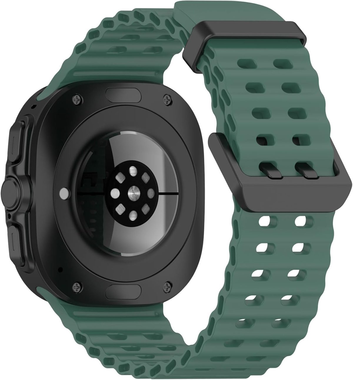 ⁦Dado Sport Silicone Strap Compatible with Samsung Galaxy Watch Ultra 47mm, Sport Silicone Strap with Sand blasted Connector⁩ - الصورة ⁦2⁩