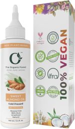 Sweet Almond Oil for Hair, Skin & Massage - 100% Pure, Cold Pressed & Natural Oil for Moisturizing & Softening - Ideal as a Body Oil After Shower, Face Oil - Aceite de almendra, Dry Body Oil