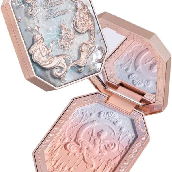 Flower Knows Moonlight Mermaid Series Embossed Pattern Gradient Blush Palette 5g (02 Moonlight Dawn)