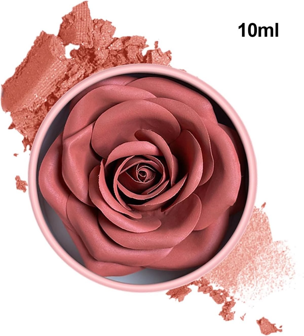 ⁦Rose Blush Flower Blush 3D Rose Petal Long-Lasting Lightweight Buildable Rouge Blusher For Cheek Women Girls Parties Gathering Events⁩ - الصورة ⁦6⁩