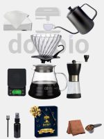 ⁦Doppio V60 – 10 Piece Premium Coffee Brewing Set⁩ - الصورة ⁦4⁩