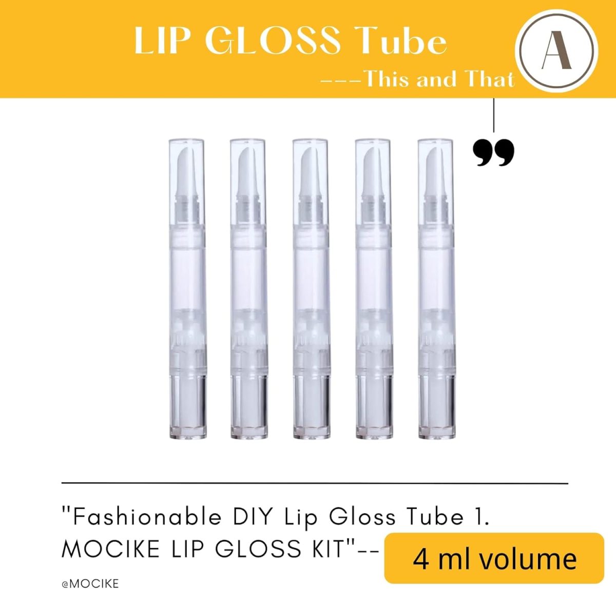 ⁦MOCIKE DIY lip gloss making kit for Girl Gifts - 74 PCS DIY Lip Gloss kit Make Your Own Lip Gloss⁩ - الصورة ⁦5⁩
