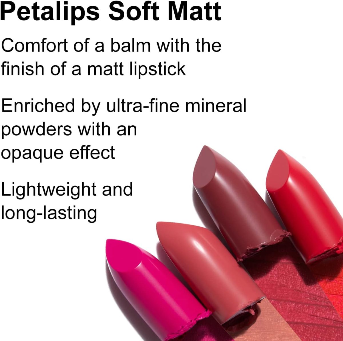 ⁦Pupa Milano Petalips Soft Matt Lipstick - Lightweight And Imperceptible - Provides Color With Buildable Intensity - Combines Comfort Of A Balm With A Matte Finish - 003 Aquatic Nymphaea - 0.123 Oz⁩ - الصورة ⁦2⁩