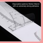 ⁦50 PCS Eyebrow Ruler Stencils for Microblading, Disposable Brow Ruler Sticker, Microblading Adhesive Eyebrow Measurement Stencil for Tattooing - brow Makeup Tools⁩ - الصورة ⁦8⁩