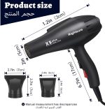 ⁦Rightsure Hair Dryer, Professional Blow Dryer, 2500W Blue Light Negative Ionic Fast Drying Hairdryer with 2 Speeds 3 Heat Settings, Cool Button, 2 Nozzle for Women Men Home Salon⁩ - الصورة ⁦3⁩