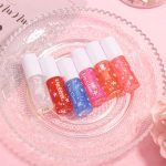 ⁦NEW Magic Color Changing Moisturizing Lip Oil, Boss UP No-Sticky PH Warm Change Lip Oil, Glow Luminous Hydrating Lip Gloss with Shimmery Finish, Lightweight (multiciolor, small)⁩ - الصورة ⁦7⁩