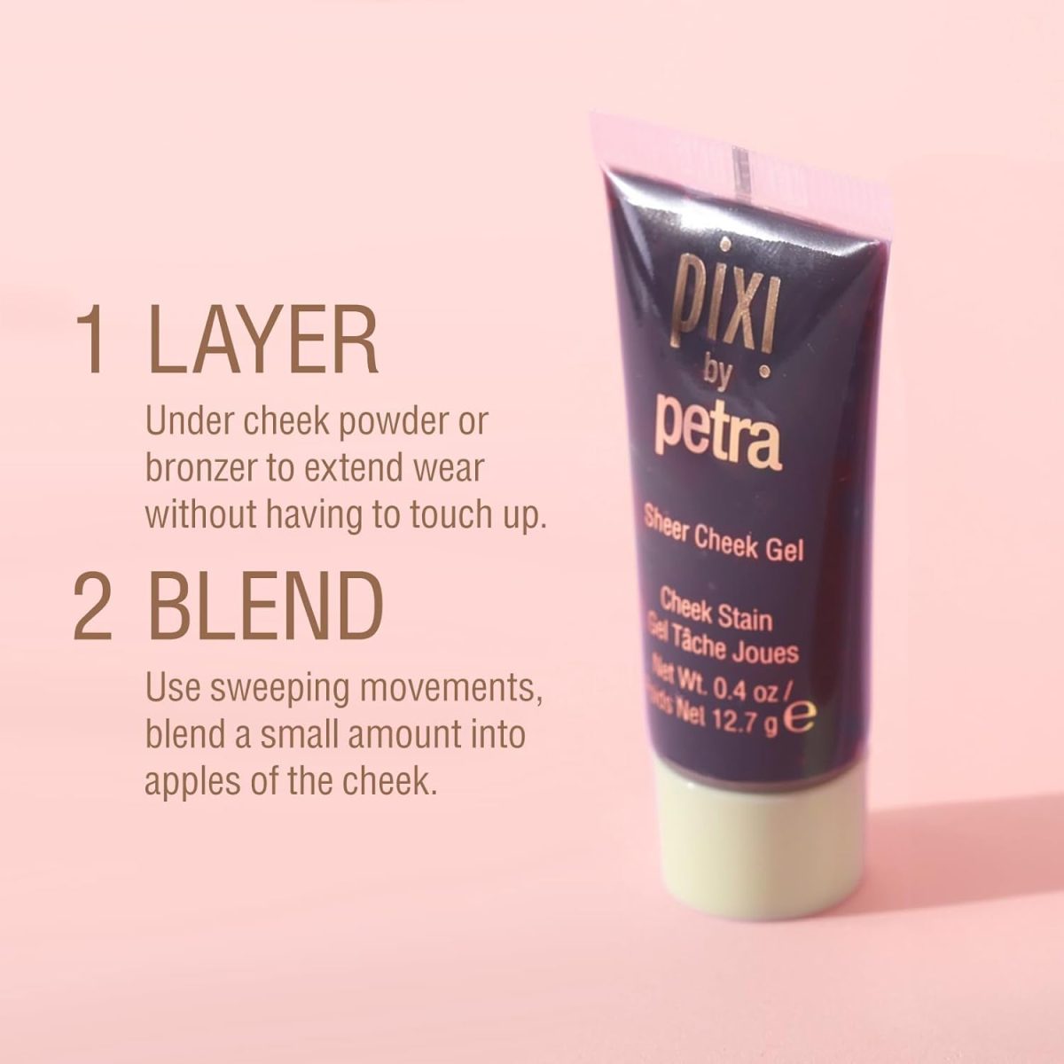 ⁦Pixi Sheer Cheek Gel, No. 4 Flushed, 0. 43 oz⁩ - الصورة ⁦4⁩