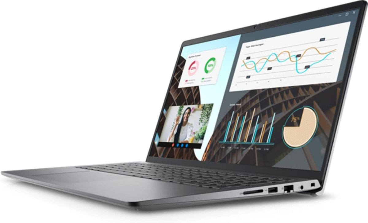 ⁦Dell Vostro 3530 Laptop (2023) | 15.6" 1920x1080 FHD | Core i7-1355U - 512GB SSD Hard Drive - 16GB RAM | 10 cores @ 5 GHz No OS Black⁩ - الصورة ⁦4⁩