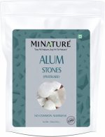 Alum Stone(phitkari) by mi Nature | for Skin Care | Water Purify| Pure Alum Stone (Potassium Alum) (Fitkari)|Cruelty Free | Post Shave Use| for Natural Deodorant | (250g)(8.81oz)