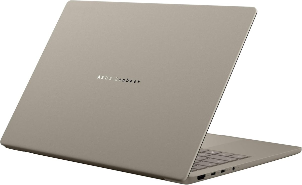 ⁦ASUS Zenbook A14; Copilot+ PC, Ultrathin Laptop, 14” WUXGA OLED, Snapdragon® X Processor, 16 GB Memory, 512GB SSD, Wi-Fi 6E, Zabriskie Beige, UX3407QA-DS52-CB⁩ - الصورة ⁦3⁩