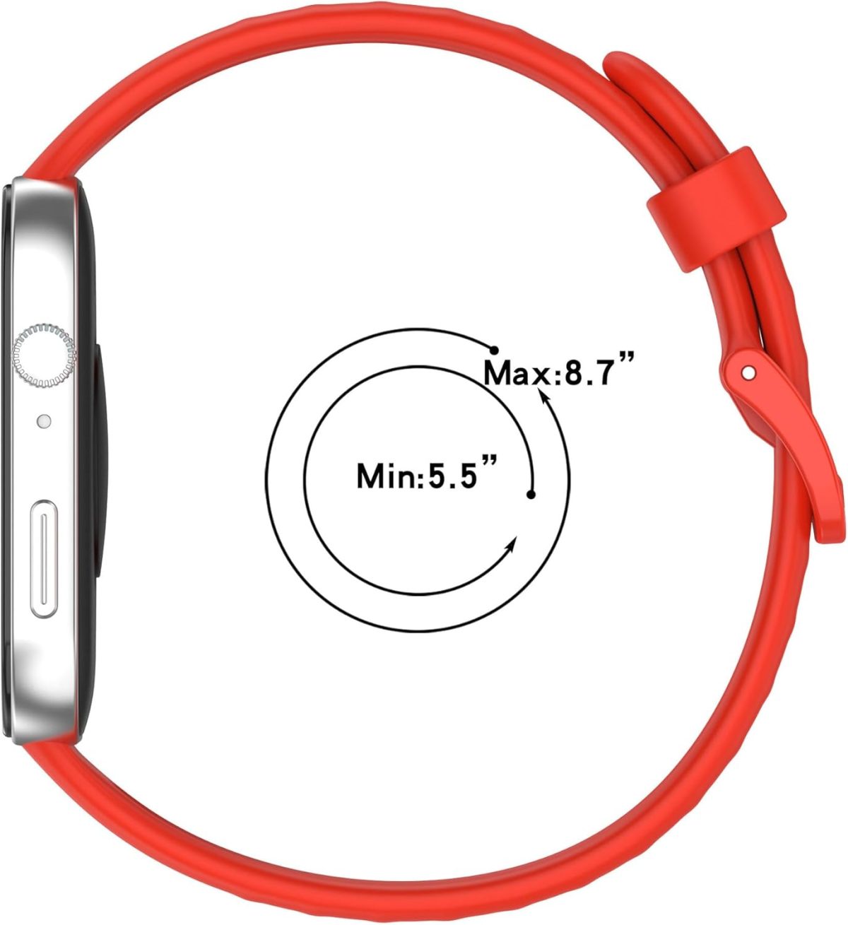 ⁦3Pcs Silicone Strap for Huawei Watch Fit 3, Silicone Replacement Strap Adjustable Wrist Bands for Huawei Watch Fit 3⁩ - الصورة ⁦6⁩