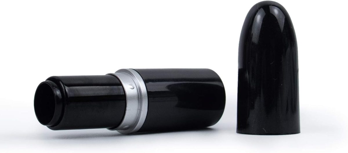 ⁦AUEAR, Empty Lip Balm Lipstick Tubes Container Bullet Shape for Lipstick Lip Balm DIY, Black, 15 Count (Pack of 1)⁩ - الصورة ⁦6⁩