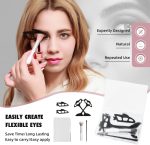 ⁦Azonee Reusable Eyeshadow Stencil Tool – Quick Eye Makeup Guide & Eyeliner Template for Women, Easy-to-Use Eyeshadow Aid for Flawless Application⁩ - الصورة ⁦4⁩