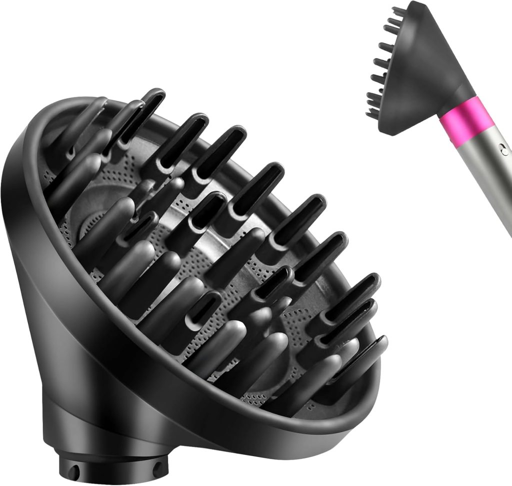 MengTiger Upgraded Diffuser Nozzle for Dyson Curling Iron Converting for Dyson Airwrap Styler To Hair Dryer Diffuser Nozzle Attachment