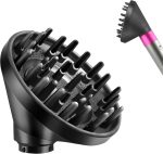 MengTiger Upgraded Diffuser Nozzle for Dyson Curling Iron Converting for Dyson Airwrap Styler To Hair Dryer Diffuser Nozzle Attachment