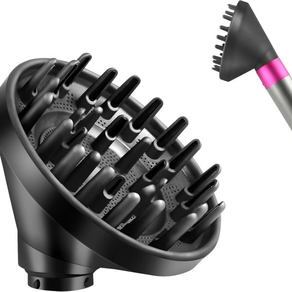 MengTiger Upgraded Diffuser Nozzle for Dyson Curling Iron Converting for Dyson Airwrap Styler To Hair Dryer Diffuser Nozzle Attachment