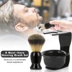 ⁦Erweicet 3 in 1 Shaving Brush Set with Shaving Soap Bowl & Shaving Stand & Hair Shaving Brush for Men⁩ - الصورة ⁦4⁩
