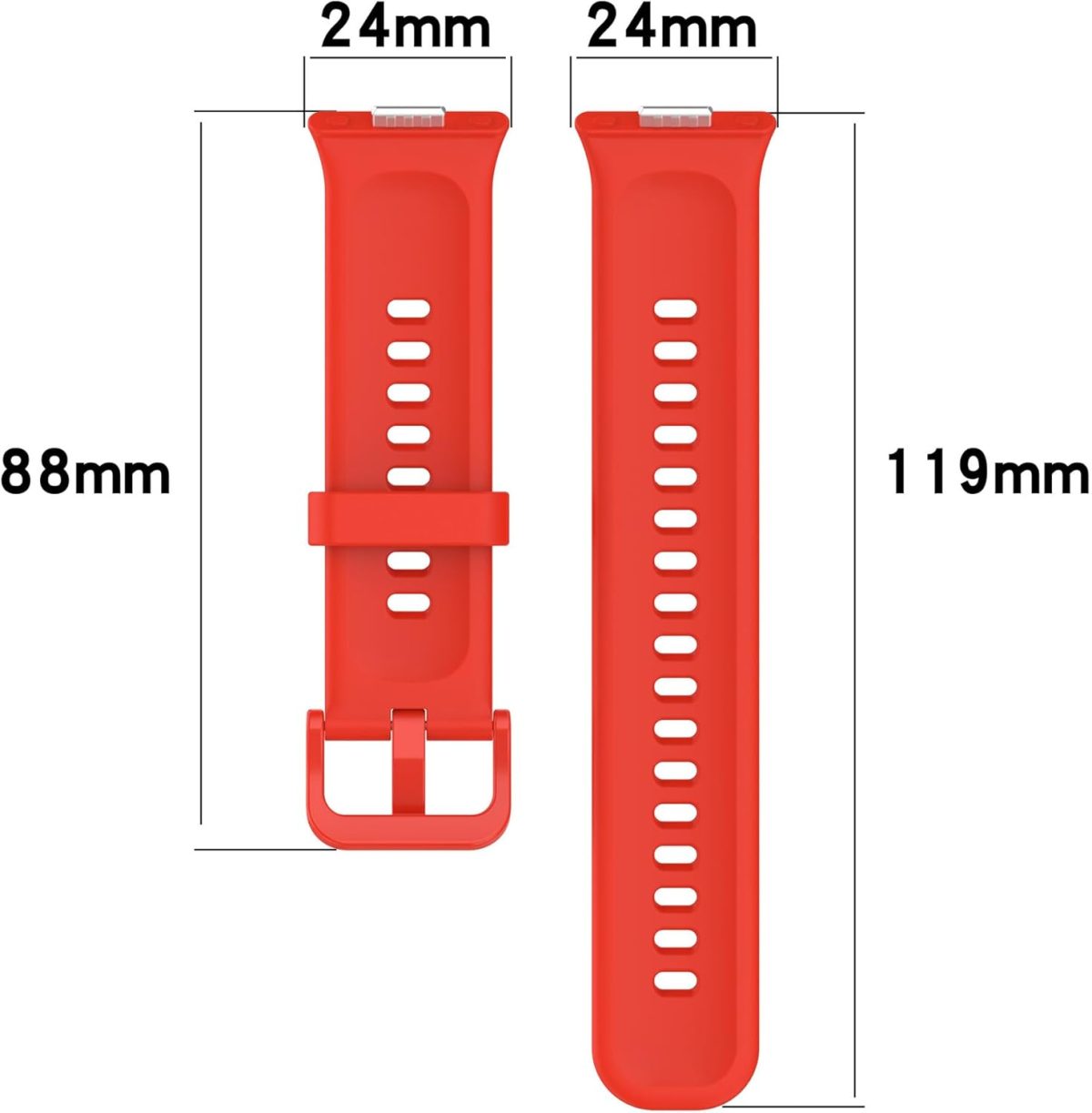 ⁦3Pcs Silicone Strap for Huawei Watch Fit 3, Silicone Replacement Strap Adjustable Wrist Bands for Huawei Watch Fit 3⁩ - الصورة ⁦7⁩