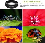 ⁦NALACAL Phone Camera Lens, 2 in 1 Professional Phone Camera Lens, Universal Cell Phone Clip-on Lens Kit, 37mm Mobile Phone Lens 0.45x 49uv Super Wide-Angle + Macro HD Lens for All Smartphones⁩ - الصورة ⁦2⁩