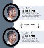 ⁦VOID Homme - Beard Filler Pencil (Black)- Sweat & Waterproof, Smudge-proof, Cover Patches Instantly & Get Natural Beard Fullness…⁩ - الصورة ⁦3⁩