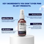 ⁦FEGPLUS Rosemary Beard & Hair Serum (50ml), Rosemary Extract Serum Hair Spray, Minoxidil 5% Solution for Hair and Beard⁩ - الصورة ⁦2⁩