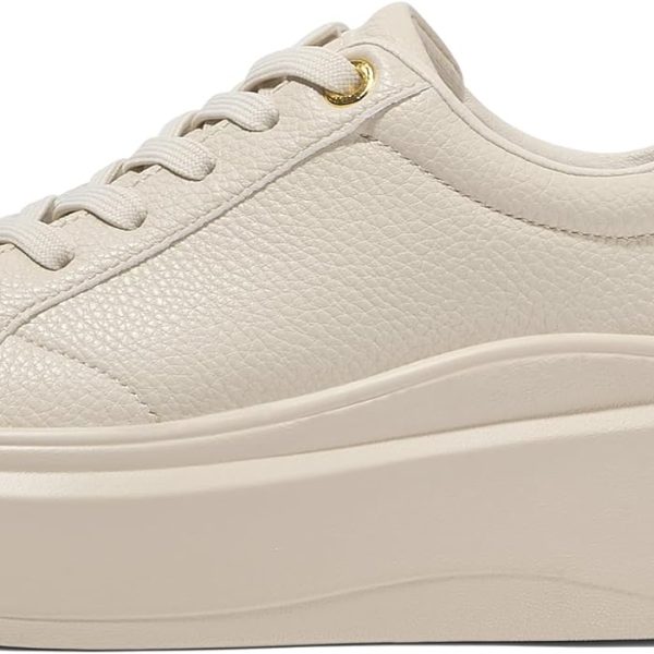 LUCKY STEP Women's Platform Fashion Sneakers Faux Leather Classic Tennis Shoes Low Top Casual Walking Shoes