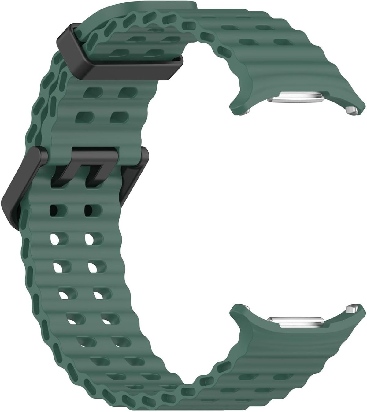 ⁦Dado Sport Silicone Strap Compatible with Samsung Galaxy Watch Ultra 47mm, Sport Silicone Strap with Sand blasted Connector⁩ - الصورة ⁦3⁩