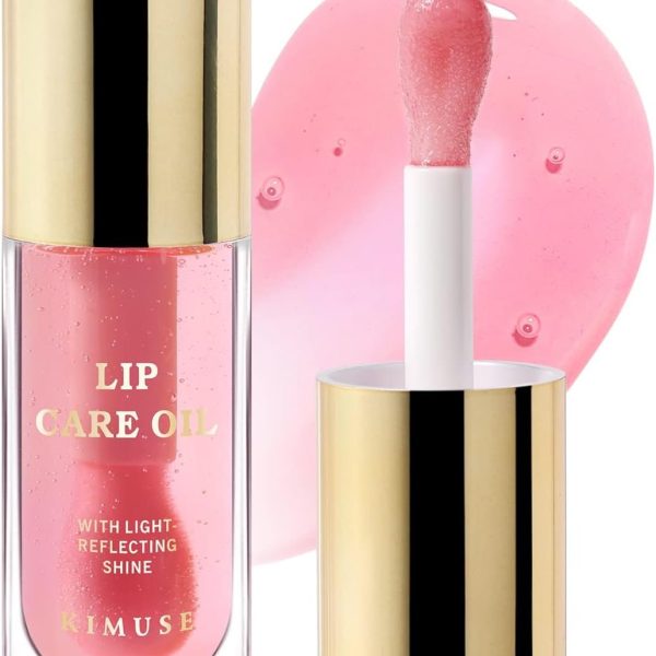 KASTWAVE Hydrating Vegan Tinted Lip Oil for Nourishing and Repairing Dry Lips in Sheer Pink
