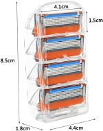 ⁦Joyzzz Razor Blade Refills, 12Pack Safety Razors Blade with Precision Beard Trimmer, Comfort Shave Blades with Dual Lubrication, Easy to Install and Rinse, Shaving Blade for Mens Compatible Fusion 5⁩ - الصورة ⁦6⁩