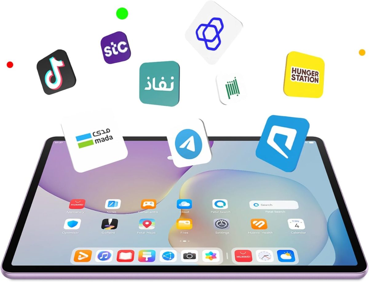 ⁦HUAWEI MatePad 11.5 2025 Tablet 2.5K 120Hz Eye Comfort Display, 8+128GB, 10100 mAh, 40W SuperCharge, WiFi 6, Bluetooth 5.2, WPS Office, Note, Quad Speakers, M-Pencil, Backpack, HUAWEI Care+ (Grey)⁩ - الصورة ⁦8⁩