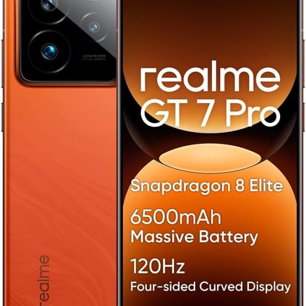 Realme GT 7 Pro DUAL SIM 512GB ROM + 12GB RAM (GSM Only | No CDMA) Factory Unlocked 5G Smartphone (Mars Orange) - International Version