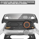 ⁦LinJie 44mm Watch Case with Aluminum Tempered Glass, Hard PC Case for Apple Watch SE/S6/S5/S4 (Black)⁩ - الصورة ⁦3⁩