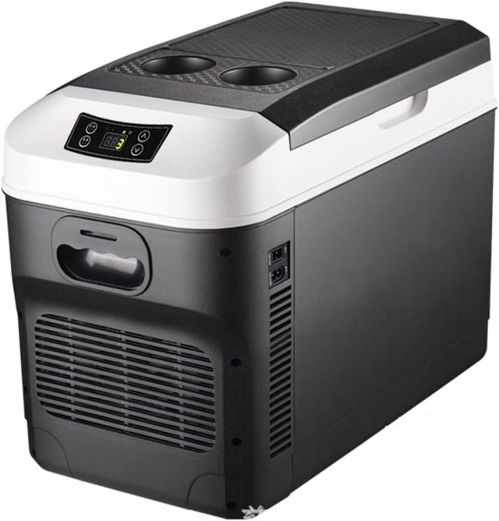 Avcbno Compact refrigerator 15L Car Home Mini Refrigerator Portable Food Drink Freezer Cooler Outdoor Picnic Food Cooling Warming Fridge