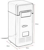 ⁦Avcbno Compact refrigerator Car Mini Refrigerator Car Portable Beverage Cooler Boat Travel Refrigerator⁩ - الصورة ⁦2⁩