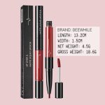 ⁦EXCEFORE Lip Liner and Lipstick Set, Matte Liquid Lipstick and Lip Liner Pens Set, Up to 12 Hour Wear, Non-Stick Cup Lip Gloss & Lip Line Pencil Set For Women (Bean Paste Color)⁩ - الصورة ⁦7⁩