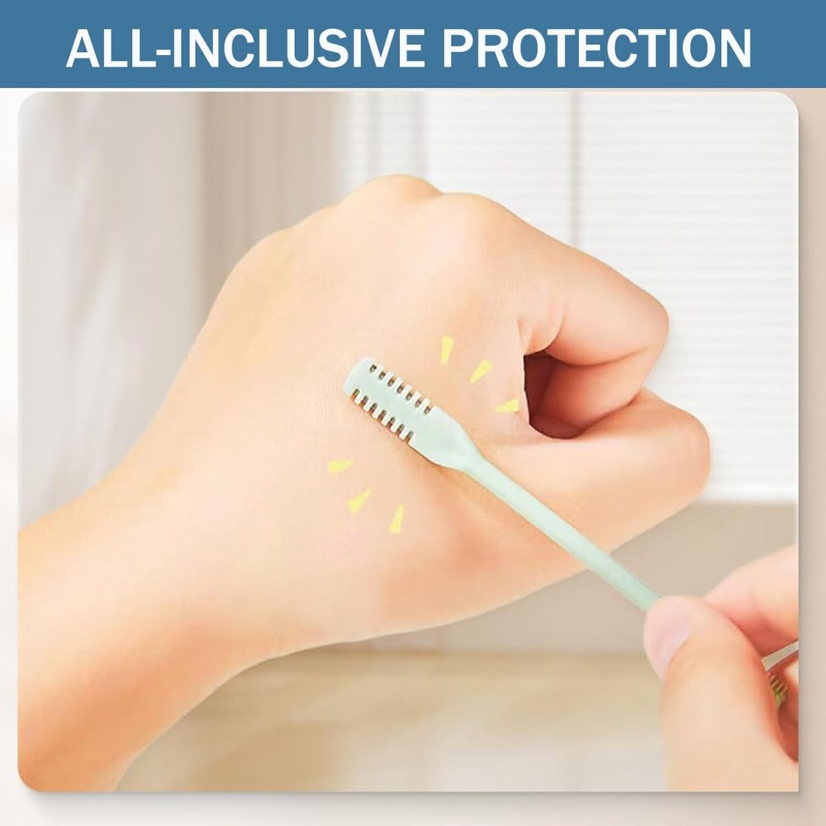 ⁦10 Pcs Double-Sided Nose Hair Trimmer, Head Nose Hair Cutter, Tail Ear Picker, 2-in-1 Manual Nose Hair Cutter with Ear Picker, Nostril Hair Remover Tool,Portable and Convenient, Washable⁩ - الصورة ⁦4⁩