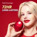 ⁦[xMini Sizex] TIRTIR Mask Fit Red Cushion Foundation | Long-Lasting, Lightweight, Buildable Coverage, Semi-Matte Finish, Korean Cushion Foundation (17C Porcelain, 0.15 Fl Oz)⁩ - الصورة ⁦6⁩
