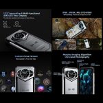 ⁦DOO.GEE S200 Rugged Phone, 12GB+256GB, Side Fingerprint, 6.72 inch Android 14, Dimensity 7050 Octa Core 2.6GHz, 5G, OTG, NFC, Dark Grey (Dark Grey)⁩ - الصورة ⁦3⁩