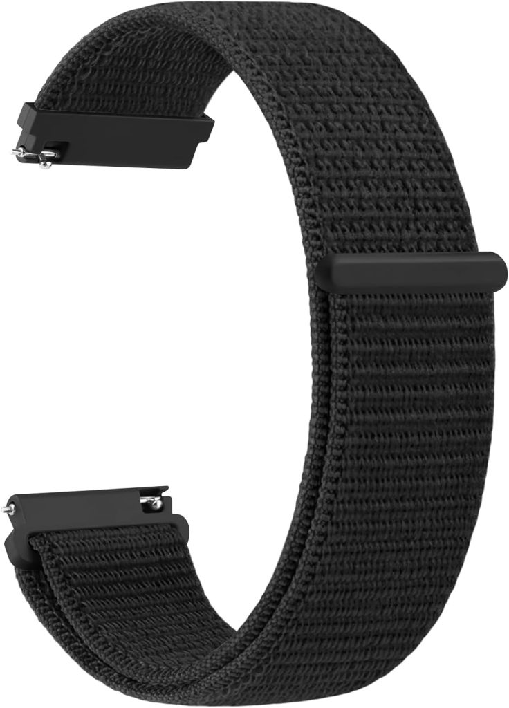 Nylon Strap for Garmin Forerunner 245/645 /55 Music Watch Band,20mm Nylon Quick Release Replacement Band for Garmin Forerunner 55/245/645/645 Music for Women Men