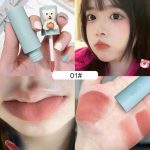 ⁦Khazna Matte Velvet Lip Gloss, 4Pcs Velvet Fog Lip Muddy Texture, Long Lasting Non-Stick Cup Waterproof Feminine Lipstick for Lips and Cheeks⁩ - الصورة ⁦3⁩