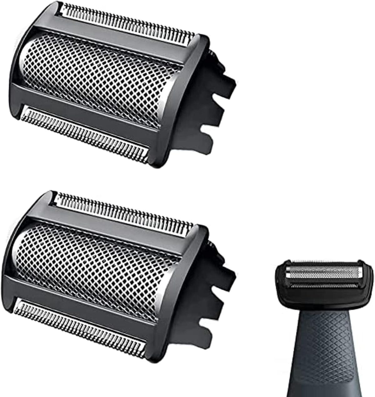 Suleto BG2000 Replacement Body Groomer Trimmer Foil Head Fit for Norelco Bodygroom Shaver Series 7000 5000 3000, BG2000 Replacement Blades Foil Head BG2024 BG2022 BG2030 BG7040 BG5025 BG2039, 2 Pcs