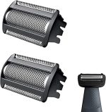 Suleto BG2000 Replacement Body Groomer Trimmer Foil Head Fit for Norelco Bodygroom Shaver Series 7000 5000 3000, BG2000 Replacement Blades Foil Head BG2024 BG2022 BG2030 BG7040 BG5025 BG2039, 2 Pcs
