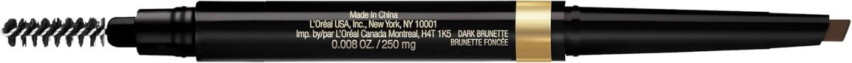 ⁦L’Oréal Paris L'Oreal Brow Stylist Shape & Fill Mechanical Eye Brow Makeup Pencil, Dark Brunette, 0.008 oz.⁩ - الصورة ⁦4⁩