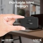 ⁦Promate 10000mAh Power Bank, Compact with 20Watt USB-C™ In/Out Foldable Connector, 20Watt Lightning Foldable Connector, Ultra-Fast 20Watt USB-C™In/Out Port, Charge Protection, LED Display (Black)⁩ - الصورة ⁦7⁩