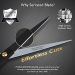 ⁦DEMAXA Professional Hair Scissors 6.5 Inch - Premium High Carbon Stainless Steel Barber Salon Hair Shears for Haircut Scissors - Ergonomic Design Super-Sharp Hair cutting Shears Blades⁩ - الصورة ⁦5⁩