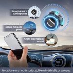 ⁦Magnetic Car Phone Holder for Dashboard – Universal 360° Rotation Mobile Phone Mount with Extra Strong Magnet – Hands-Free Secure Grip Stable and Compact Car Phone Stand Compatible with All Smartphone⁩ - الصورة ⁦9⁩